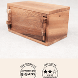 Coffre secret, casse-tête boîte secrète en bois adulte Jeux Faugère – idée cadeau, jeu solo dès 8 ans
