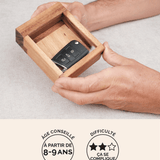 En cas d'urgence, boîte secrète casse-tête en bois adulte Jeux Faugère – idée cadeau, jeu solo dès 8 ans