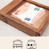 Okazou, boîte secrète casse-tête en bois adulte Jeux Faugère – idée cadeau, jeu solo dès 8 ans