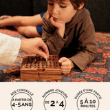 Jeu Serpents et Échelles en bois Jeux Faugère – jeu familial 2 à 4 joueurs dès 4 ans
