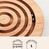 Labyrinthe en bois, jeu d'adresse Jeux Faugère – idée cadeau, jeu solo 1 joueur dès 4 ans