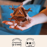 Super Tipi, casse-tête en bois à démonter et remonter Jeux Faugère – idée cadeau, jeu solo 1 joueur dès 6 ans