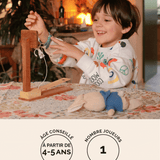 Jeu Basket en bois Jeux Faugère – idée cadeau, jeu d'adresse familial dès 4 ans