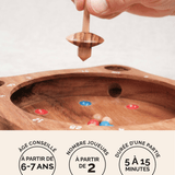 La Giroulette (la Roulette) en bois Jeux Faugère – jeu d'adresse familial dès 6 ans