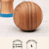 Kendama en bois Jeux Faugère – idée cadeau, jeu d'adresse dès 6 ans