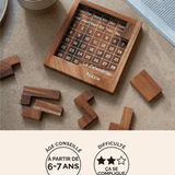 Calendrier Puzzle en bois Jeux Faugère – casse-tête adulte 365 combinaisons, idée cadeau dès 6 ans