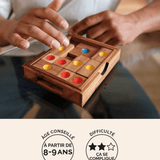 L'Âne Rouge - grand modèle, casse-tête coulissant en bois adulte Jeux Faugère – idée cadeau, jeu de logique solo dès 8 ans