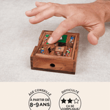 L'Âne Rouge modèle Football, casse-tête coulissant en bois adulte Jeux Faugère – idée cadeau, jeu de logique solo dès 8 ans