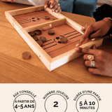 Table à élastiques en bois Jeux Faugère – jeu d'adresse type baby-foot 2 joueurs dès 4 ans
