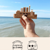 Casse-tête Le Bateau format L en bois Jeux Faugère – idée cadeau, à démonter et remonter dès 6 ans