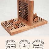 Bataille Navale en bois Jeux Faugère – idée cadeau, jeu de stratégie familial 2 joueurs dès 6 ans