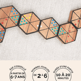 Hexadomino en bois Jeux Faugère – jeu familial 2 à 6 joueurs et plus dès 6 ans