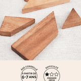 Le T, mini casse-tête multi-combinaisons en bois Jeux Faugère – idée cadeau, jeu solo dès 6 ans
