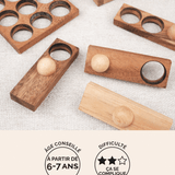 Easy Box, casse-tête en bois à démonter et remonter Jeux Faugère – idée cadeau, jeu solo 1 joueur dès 6 ans