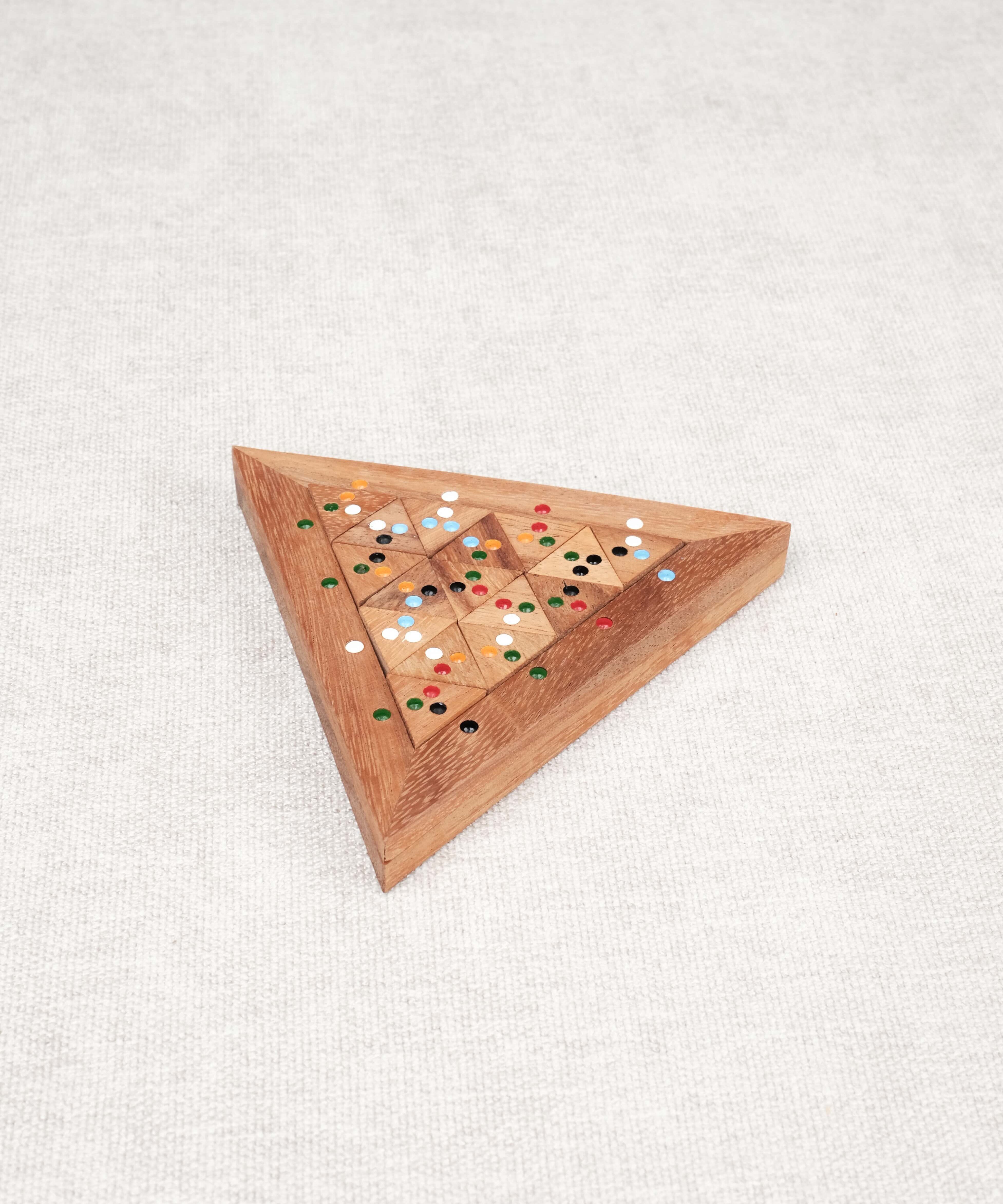 Casse-tête en bois triangulaire Le Tri Match – Jeux Faugère