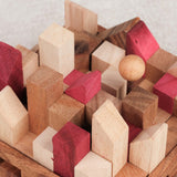 Puzzle en bois La Cité Infernale zoom sur les pièces – Casse-tête créatif à reconstruire autour du lampadaire – Jeux Faugère