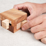 Casse-tête 4 Notches en bois – Jeu de logique à démonter et remonter, niveau intermédiaire – Jeux Faugère