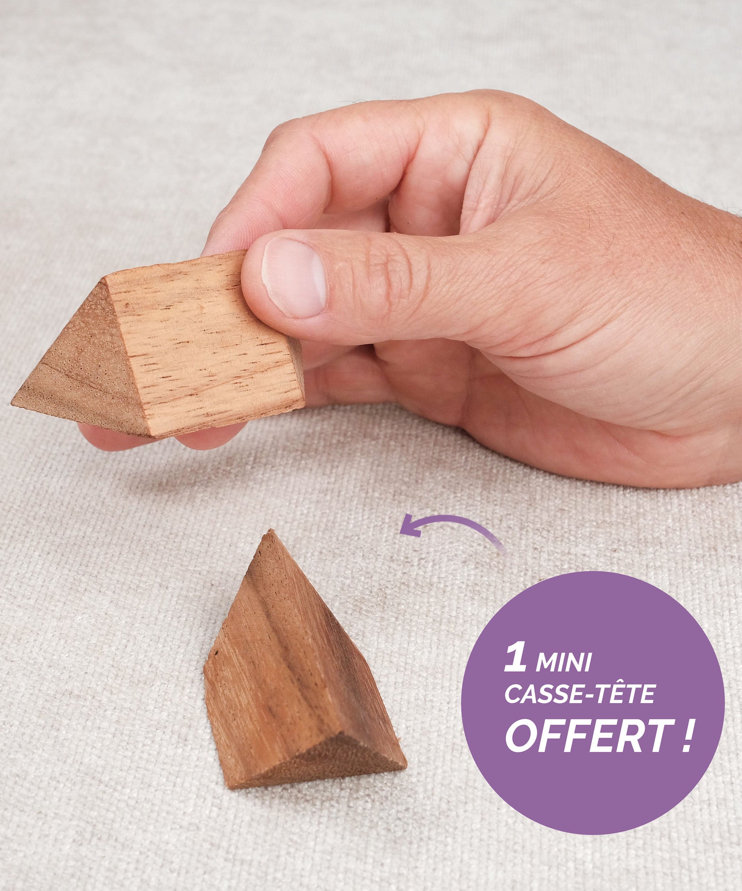 Mini casse-tête Pyramide offert