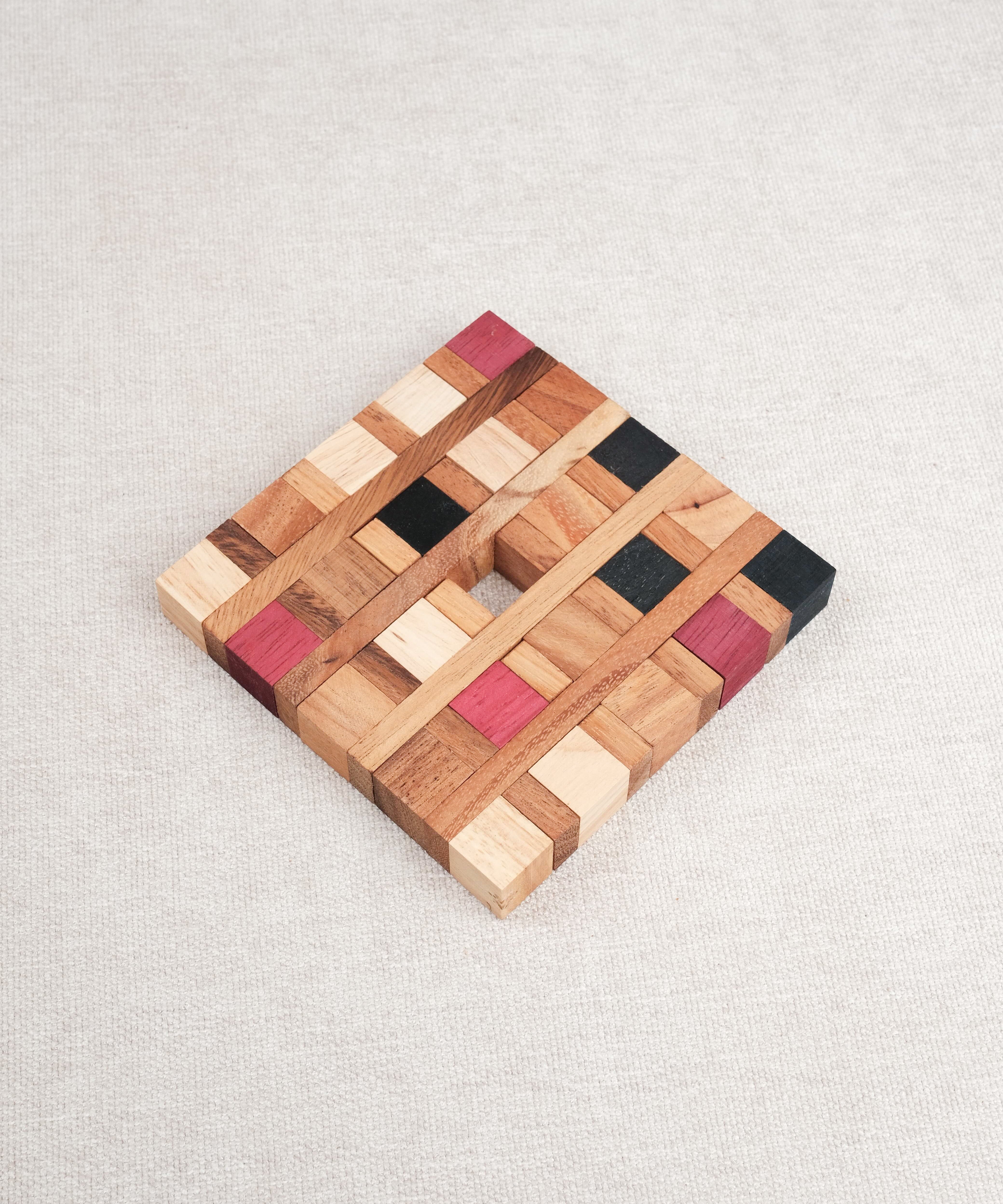 Casse-tête en bois Dessous de Plat assemblé – Puzzle démonter/remonter Jeux Faugère