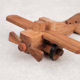 Pièces du casse-tête avion en bois à assembler