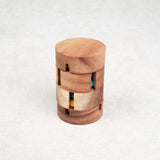 Casse-tête REVOLVE en bois cylindrique avec billes colorées – Jeux Faugère