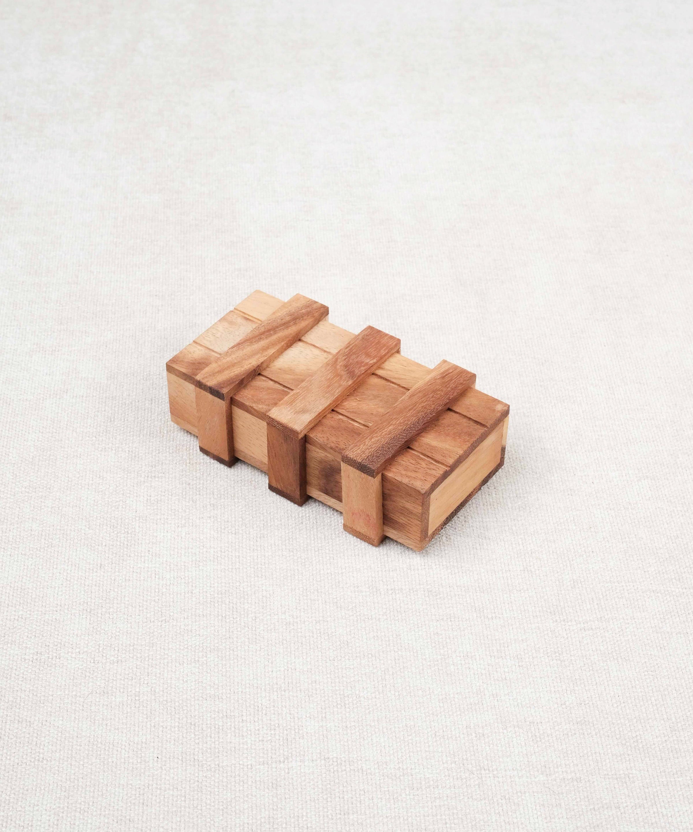 Double Boîte Secrète en bois fermée – Casse-tête Jeux Faugère