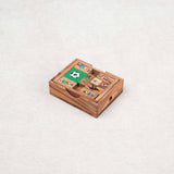 Casse-tête en bois L’Âne rouge foot – Puzzle à pièces coulissantes Jeux Faugère