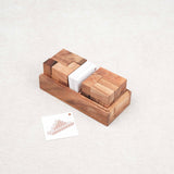 Double Cube – casse-tête pédagogique en bois avec cartes défis
