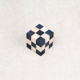 Casse-tête Cube Serpent bleu en bois reconstitué – Jeux Faugère
