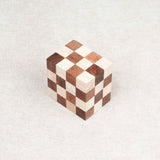 Casse-tête en bois Double Cube Serpent reconstitué – Jeux Faugère