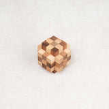 Casse-tête en bois Fonzo – cube puzzle 3D de 33 pièces à démonter et remonter
