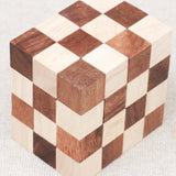 Double Cube Serpent en bois, vue rapprochée – Jeux Faugère