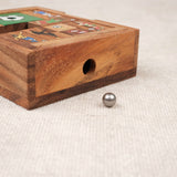 Casse-tête L’Âne rouge foot en bois – Puzzle coulissant avec sortie du ballon