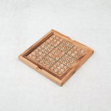 Sudoku en bois Jeux Faugère – plateau avec pièces numérotées en place