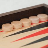 Coffret refermable du Backgammon format M en bois avec fermoirs métalliques – Jeux Faugère