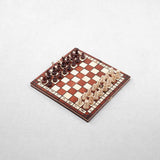 Jeu d’échecs en bois marron clair et naturel format M ouvert