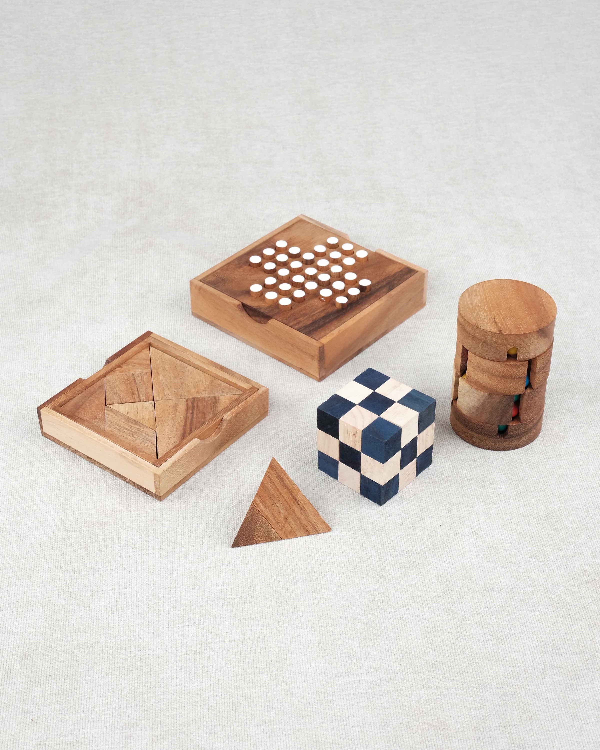 Pack Malin casse-têtes en bois Ça se complique #1 – ensemble des casse-têtes