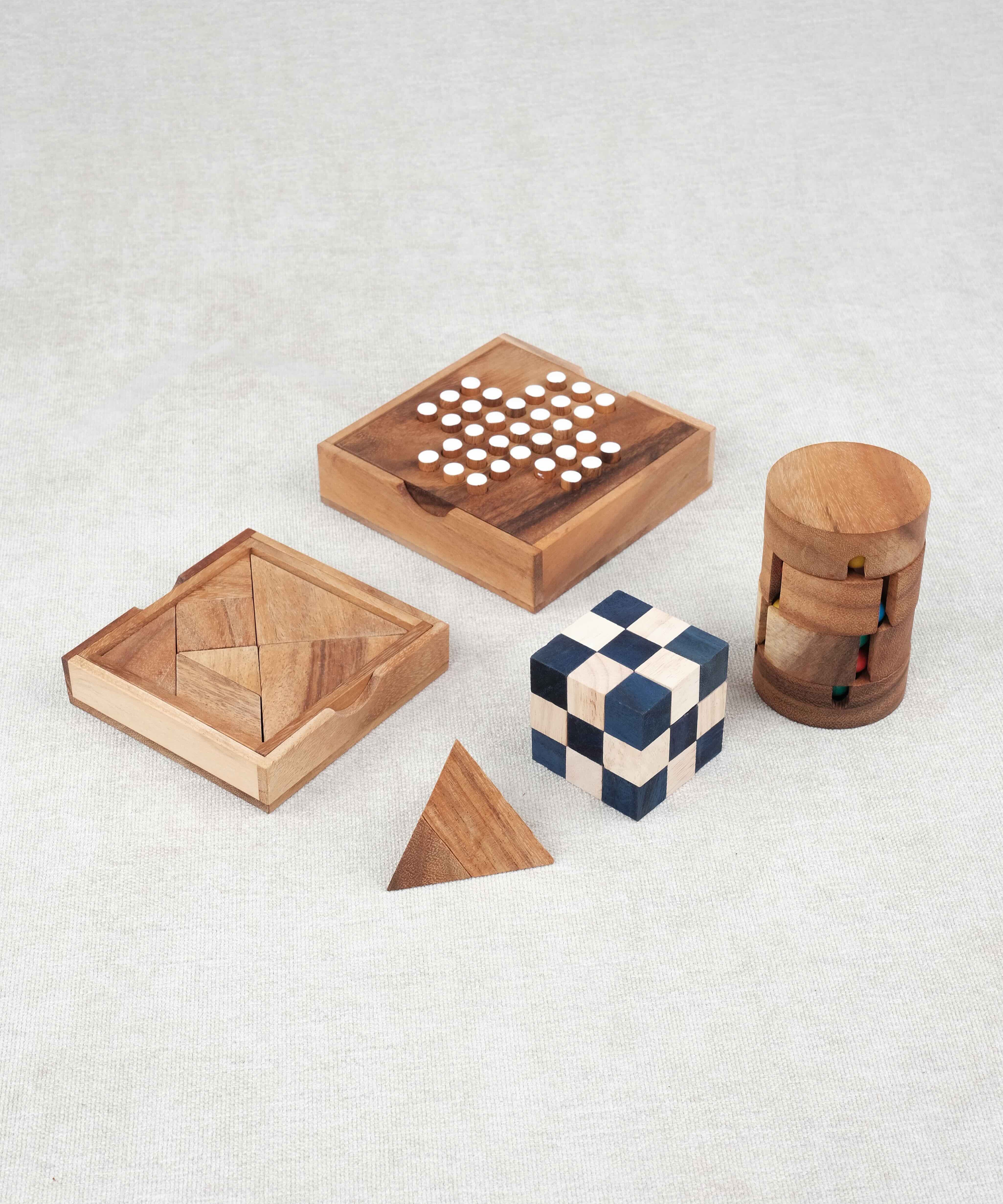 Pack Malin casse-têtes en bois Ça se complique #1 – ensemble des casse-têtes