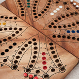Détail des cases gravées et sérigraphiées sur le Tock 6 joueurs