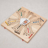 Plateau XL du jeu de Tock 6 joueurs en bois clair