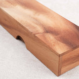 Coffret fermé en bois d’acacia pour ranger les dominos