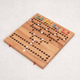 Plateau du jeu Barricade en bois avec pions colorés