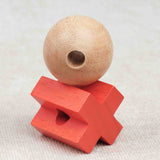 Boule en bois percée pour le jeu Morpion 3D