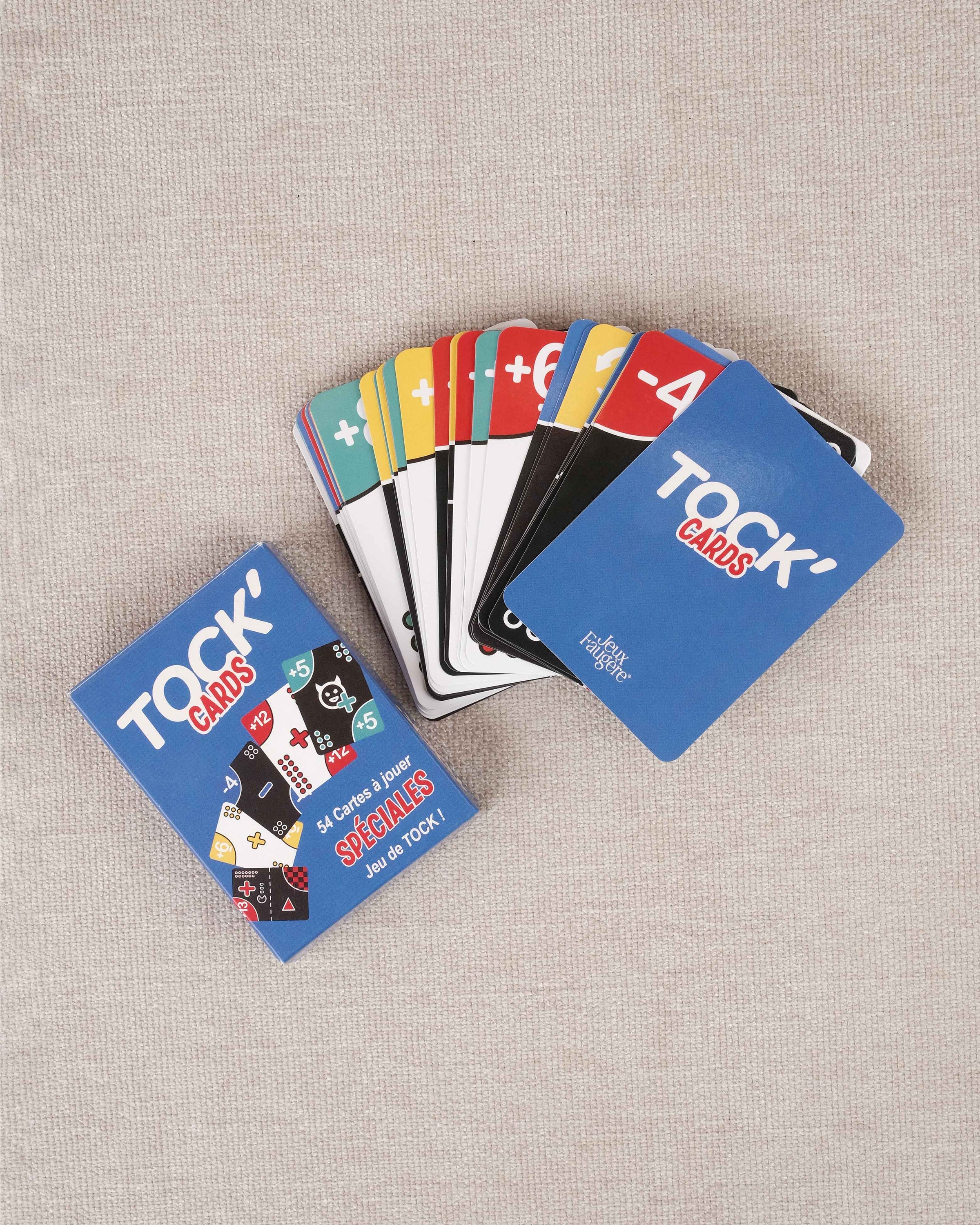 Tock'CARDS, 54 cartes compatibles Tock 4, Tock 6 et Tock XL – Jeux Faugère