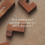 Vidéo Jeux Faugère : démonstration du Calendrier Puzzle en bois, résolution du défi du jour